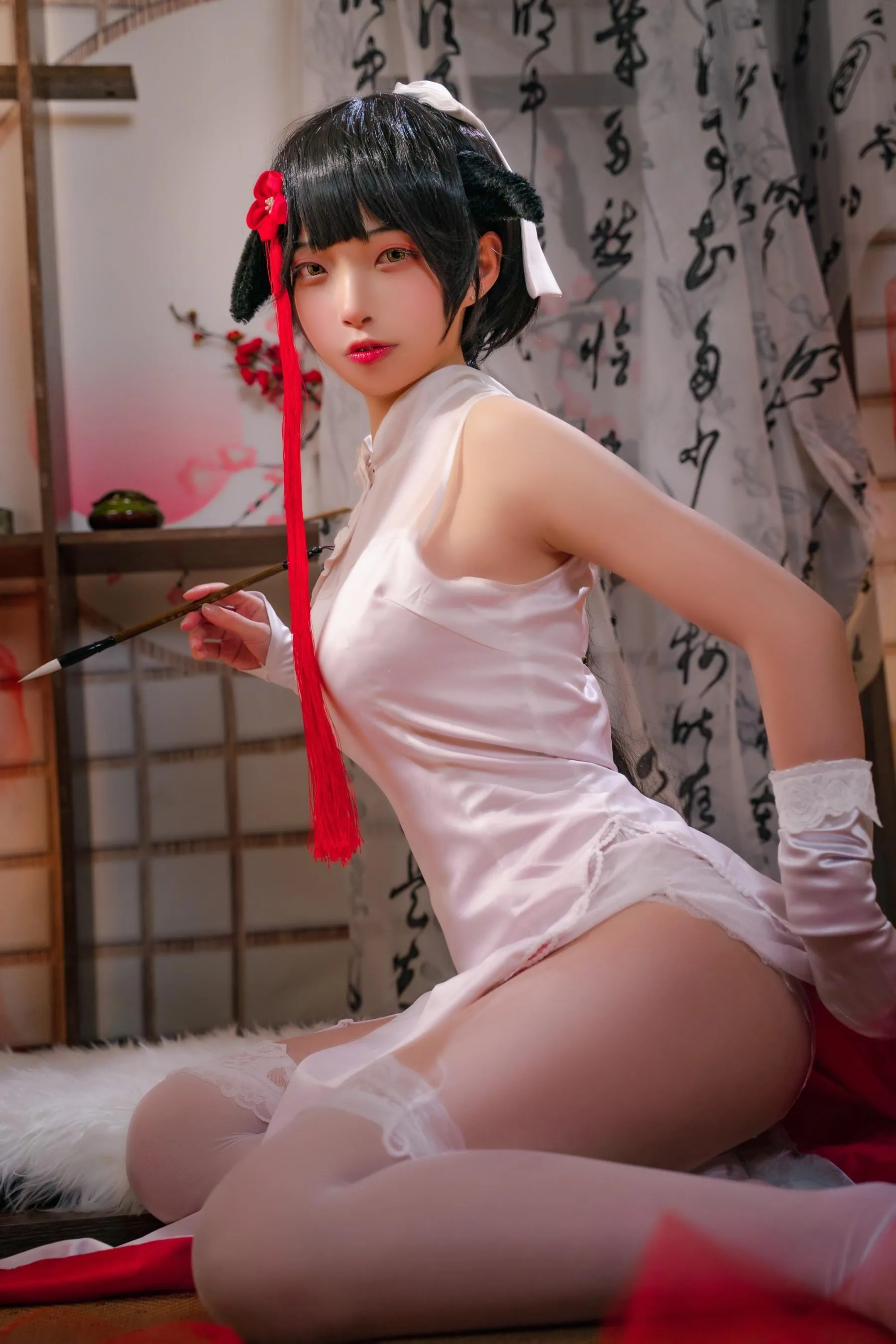可可老师 – NO.07 爱宕高雄旗袍双人 [46P]插图2